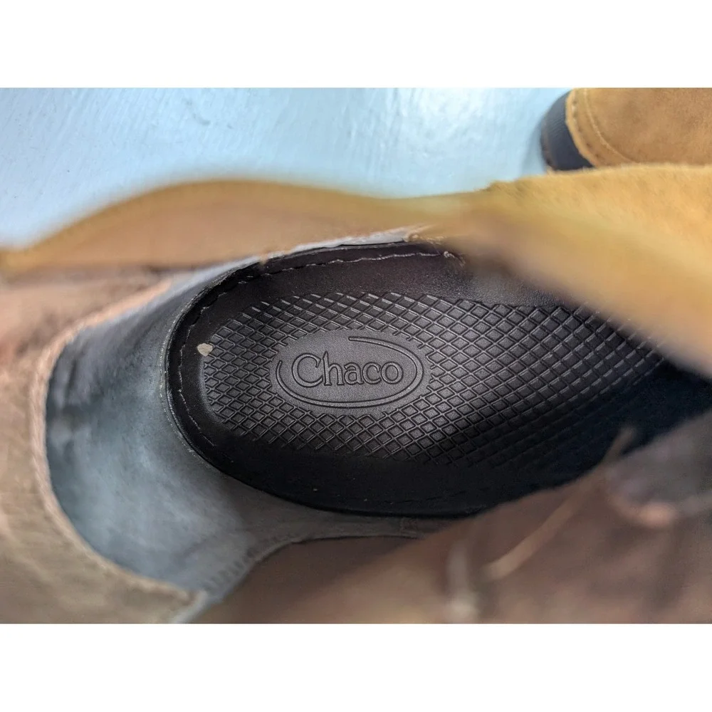 Chaco Caramel Brown Paonia Waterproof Chelsea Ankle Boots Size 9 JCH109188‎ NEW